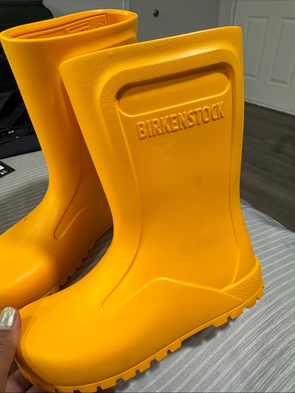 Birkenstock Bright Orange Kids' Waterproof Rain Boots
